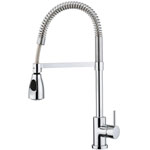 Mitigeur évier à bec haut orientable avec douchette