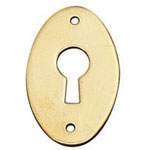 Entrée ovale laiton