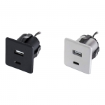 Chargeur USB 5V/1A double à encastrer