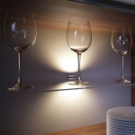 Support LED pour tablette verre