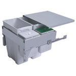 Poubelle coulissante suspendue - 4 bacs