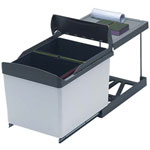 Poubelle coulissante - 2 bacs - 32 L