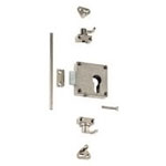 Serrure espagnolette pour demi cylindre européen