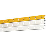 Crémaillère aluminium - A encastrer - Entraxe 25 mm