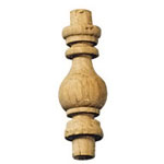Balustre bois pour galerie Ht 40