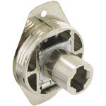 Serrure pour porte double coulissante