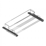 Range chaussures coulissant pour dressing