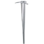 Pied de table métallique conique