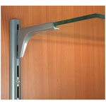 Console droite à 2 crochets pour tablette verre