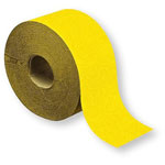 Rouleau de papier abrasif jaune