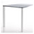 Pied de table ovale en aluminium cannelé - CAMAR