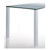 Pied de table carré aluminium cannelé - 60 x 60 mm - CAMAR