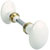 Bouton double ovale en porcelaine - MERIGOUS